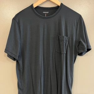 Proof Merino Wool Pocket T-Shirt Black Huckberry